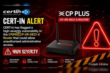 CERT-In Flags High-Severity Vulnerability in CP Plus Router, Users Advised to Upgrade Firmware