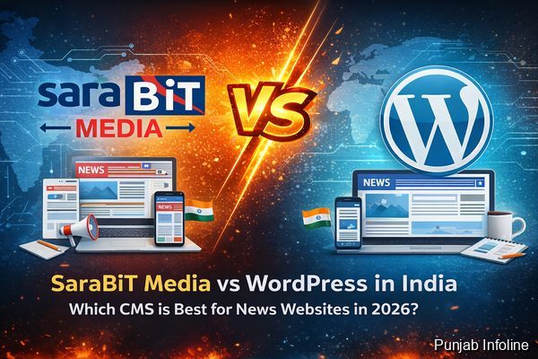 SaraBiT Media vs WordPress in India: Which CMS is Best for News Websites in 2026?